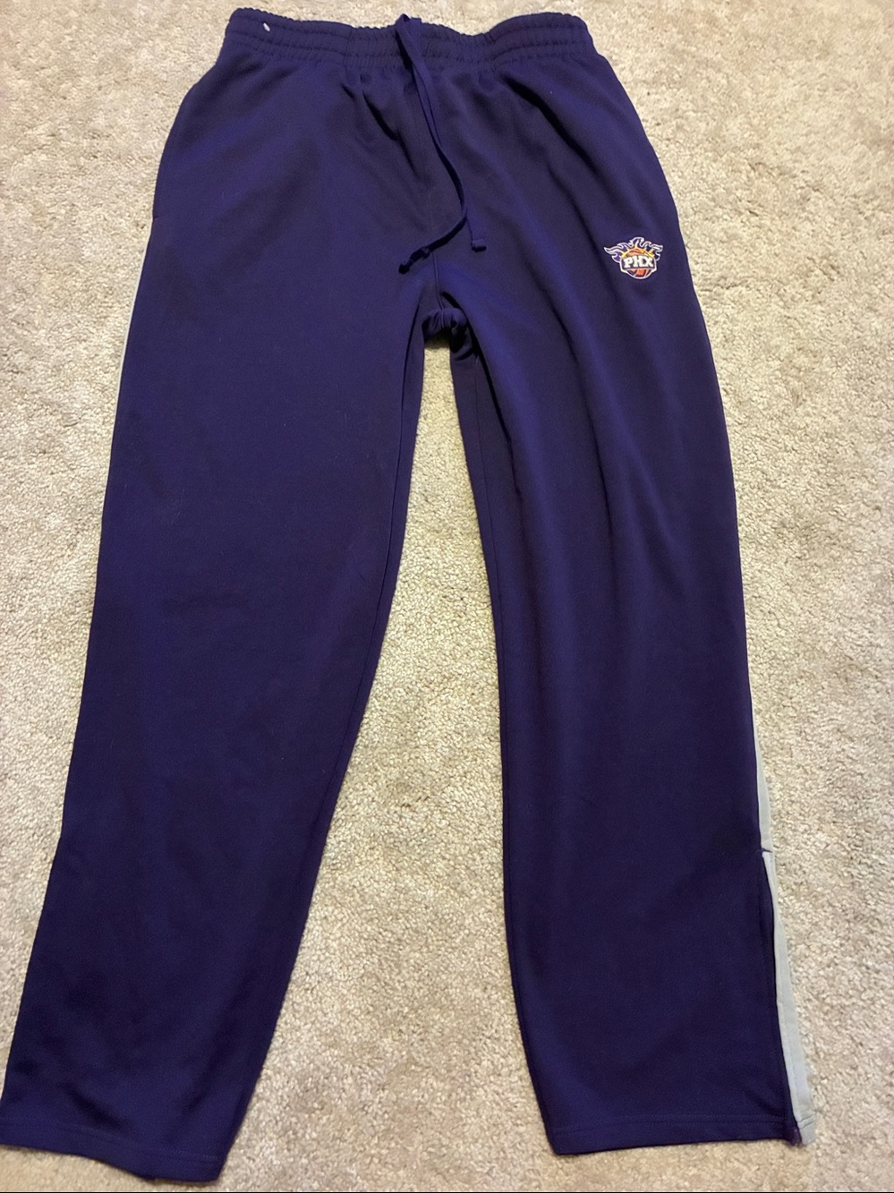 NBA Purple Athletic Drawstring sweatpants. PHX
